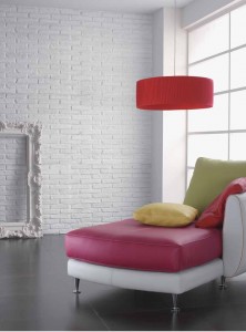 Panel Piedra 71 Ladrillo Rustico color Blanco