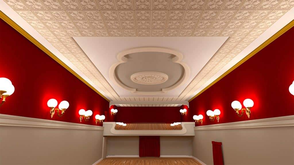 Teatro Decorado con Paneles decorativos Vintage. — vintage panels by PanelPiedra®