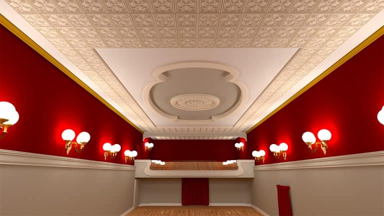 Teatro Decorado con Paneles decorativos Vintage.