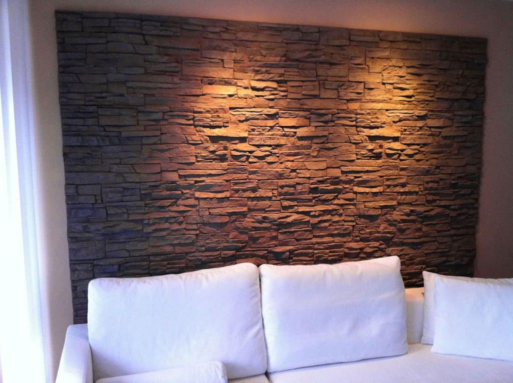 Vivienda con Panel Piedra en el Salón — stone-effect panels by PanelPiedra®