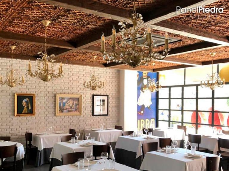 Paneles decorativos en Decoración de restaurantes