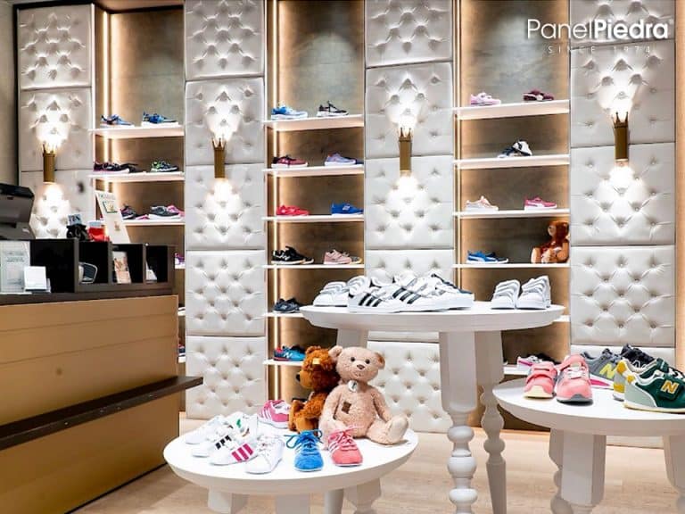 Zapatería Decorada con Paneles Decorativos 3D