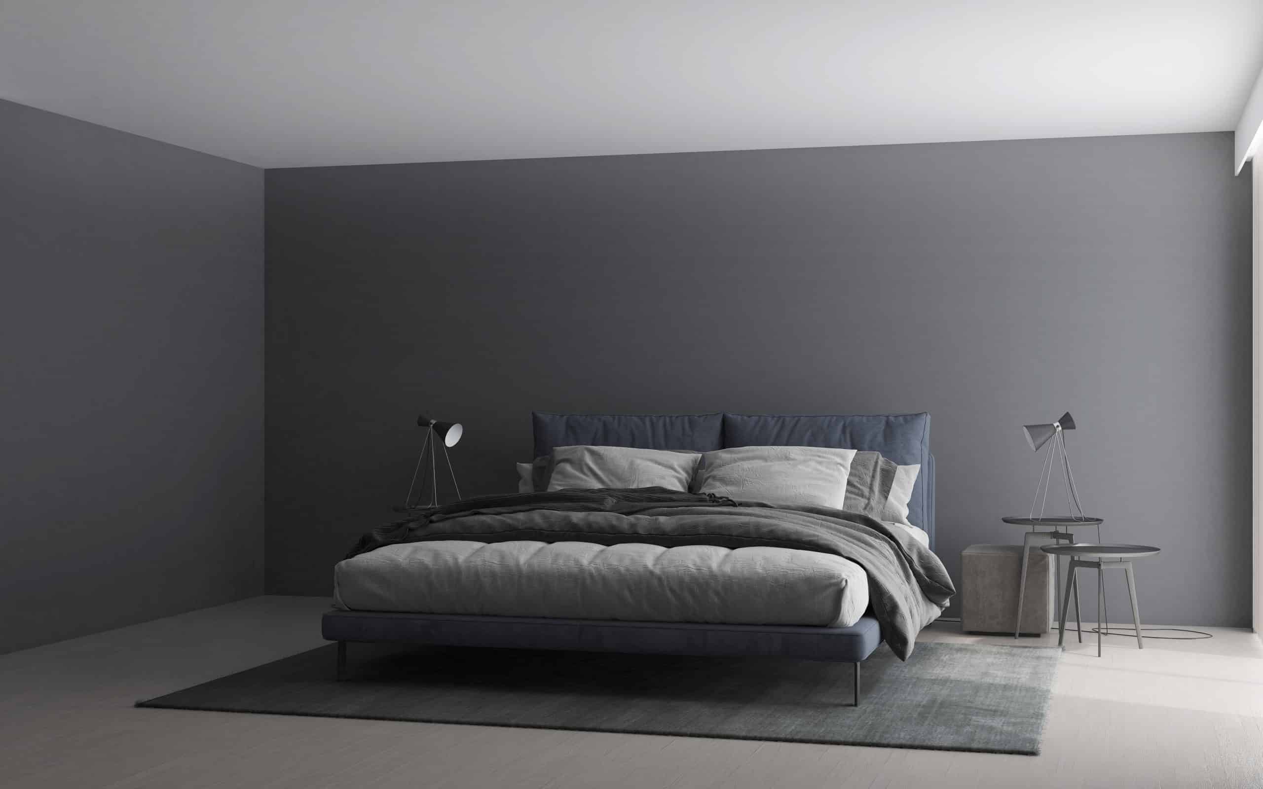 habitaciones gris oscuro