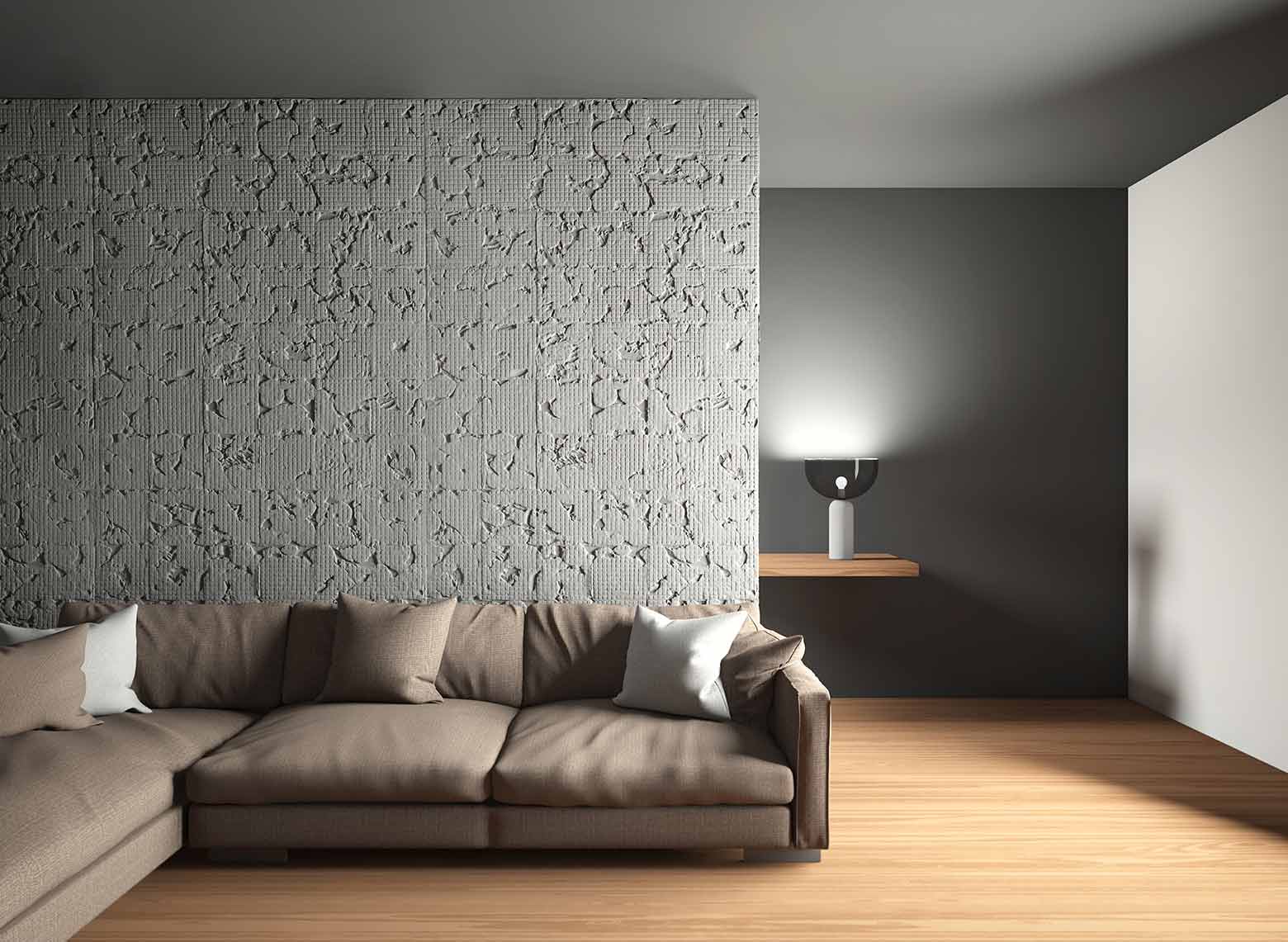 Cement effect decorative panel Trama