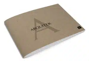 Portada del catálogo técnico de la colección Arquitek