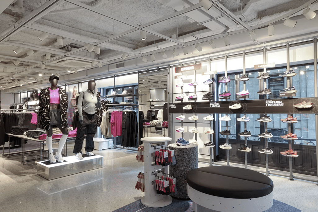 Proyecto a medida para NIKE Gran Vía Madrid — paneles decorativos PanelPiedra®