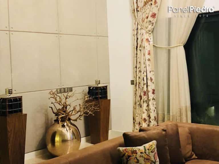 Vivienda con Paneles imitación Cemento