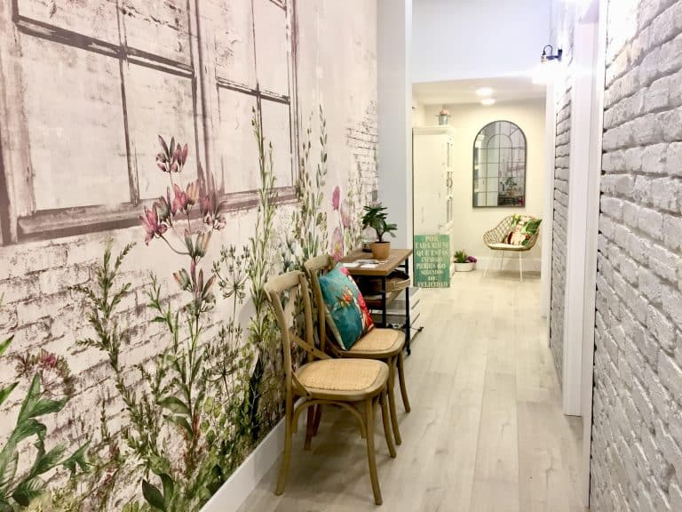 Ladrillo Blanco en una bonita decoración
