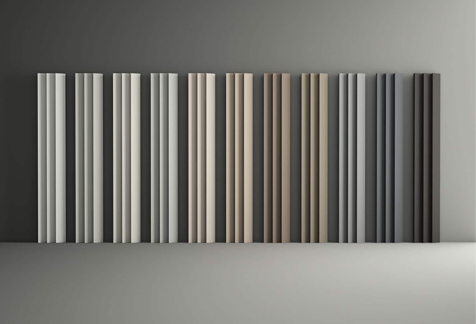 Gama de colores para diferentes decoraciones en paredes del modelo Scalon