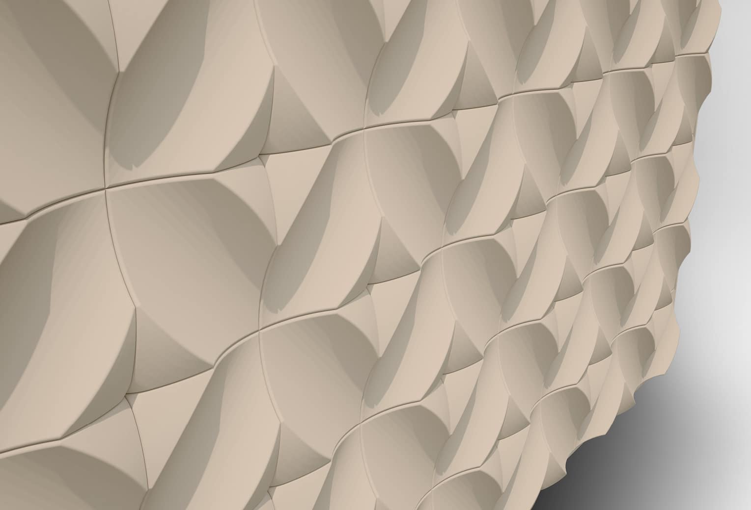 Paneles decorativos de pared y techo BLOM color crema