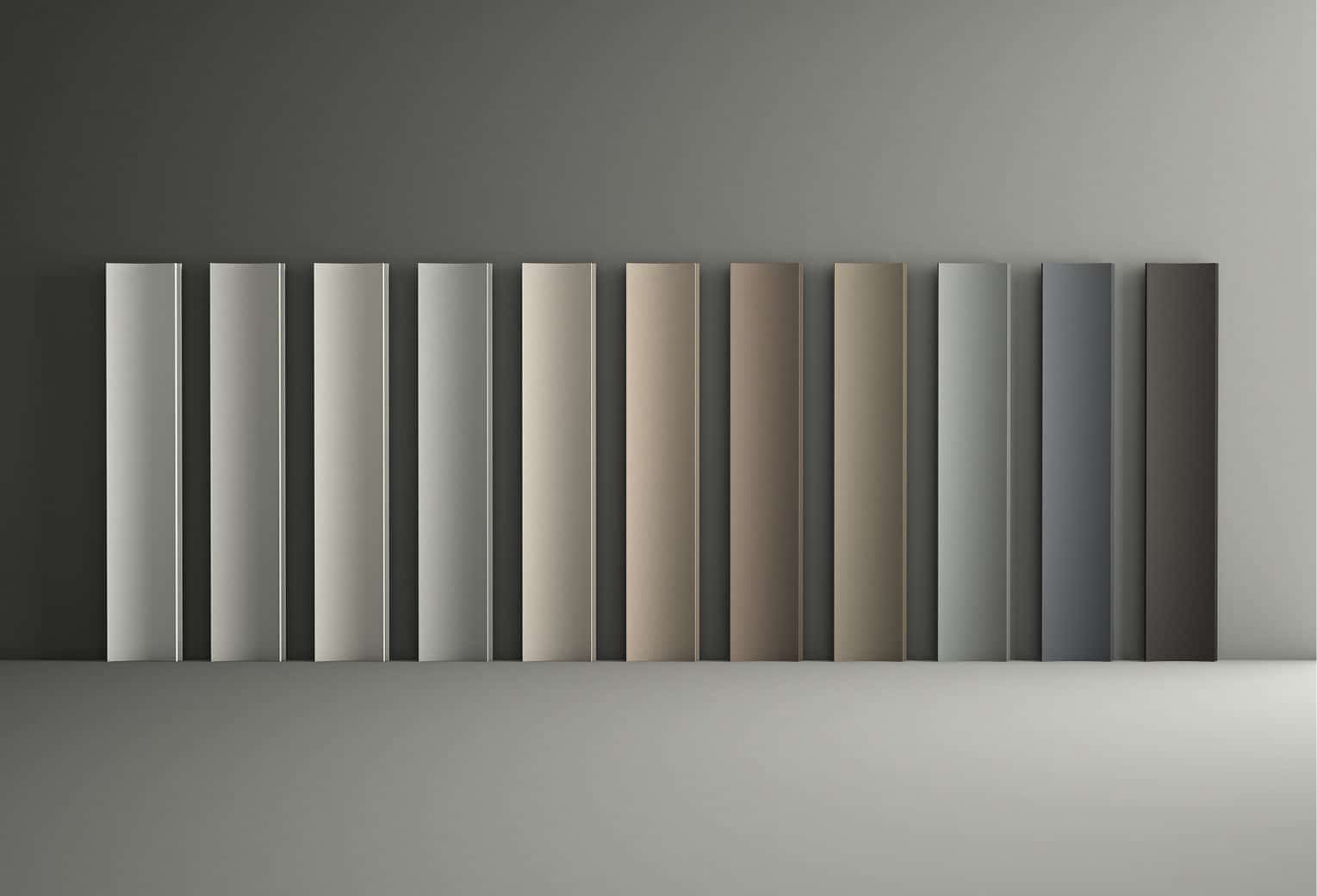 Gama de colores para diferentes decoraciones en paredes del modelo Modus