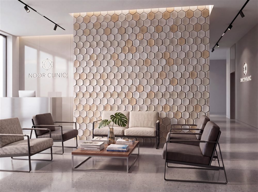 Azulejo Ceramic Exa en ambiente