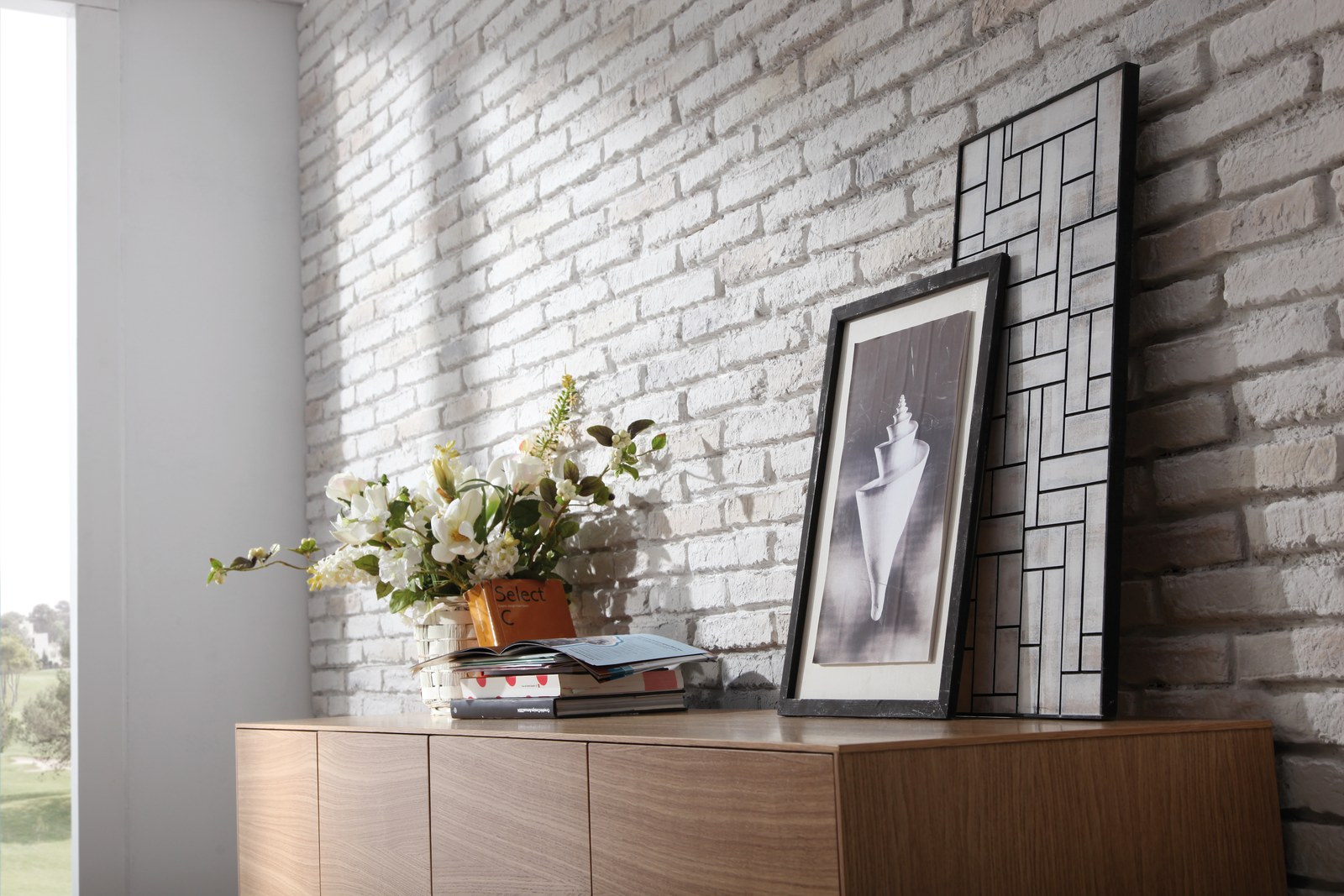 Decorative brick panel Adobe from the Brick collection