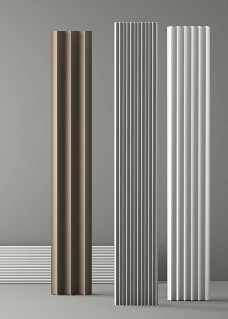 Paneles decorativos 3d gama de colores ARKO y tamaños de relieve