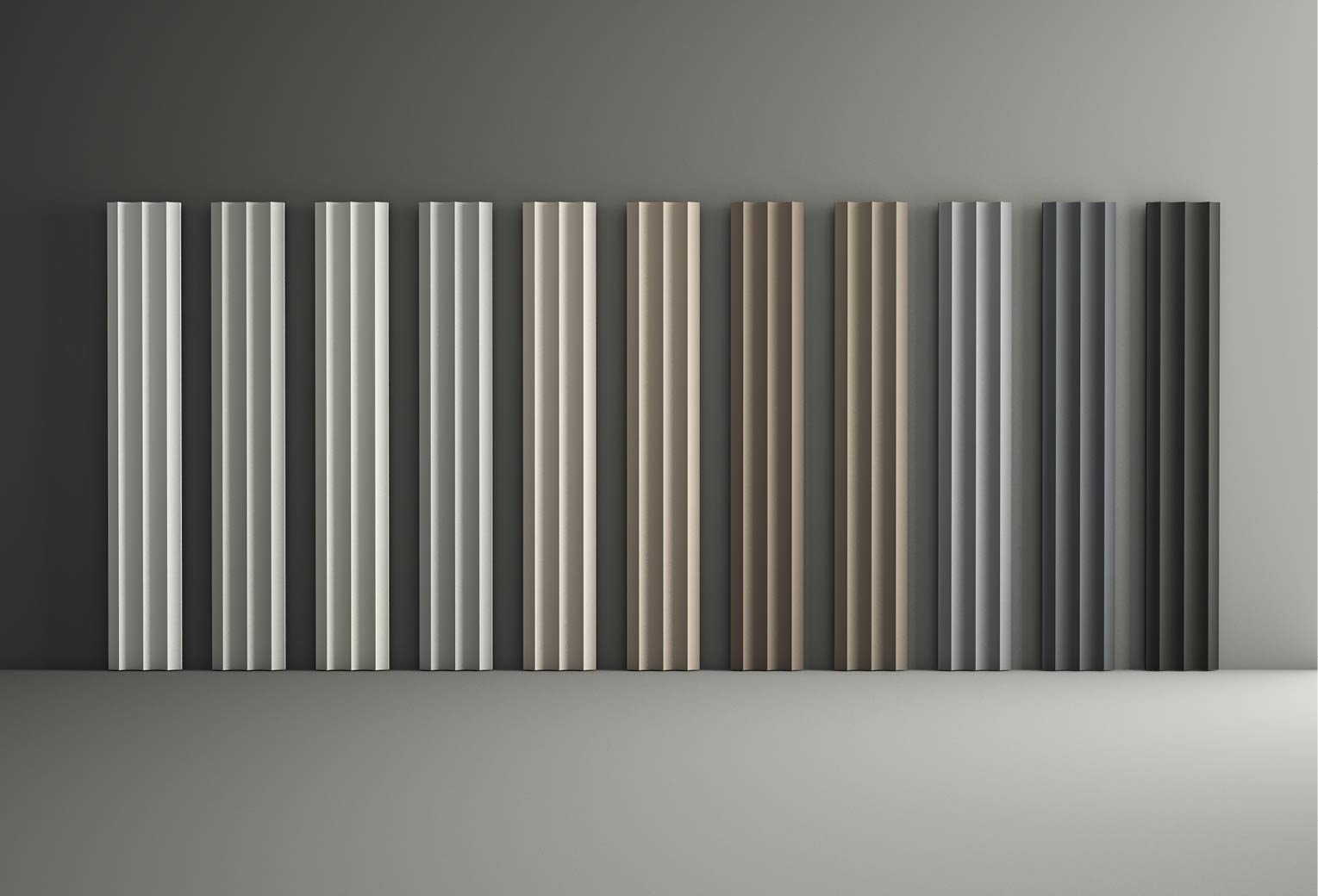 Gama de colores para diferentes decoraciones en paredes del modelo Arko