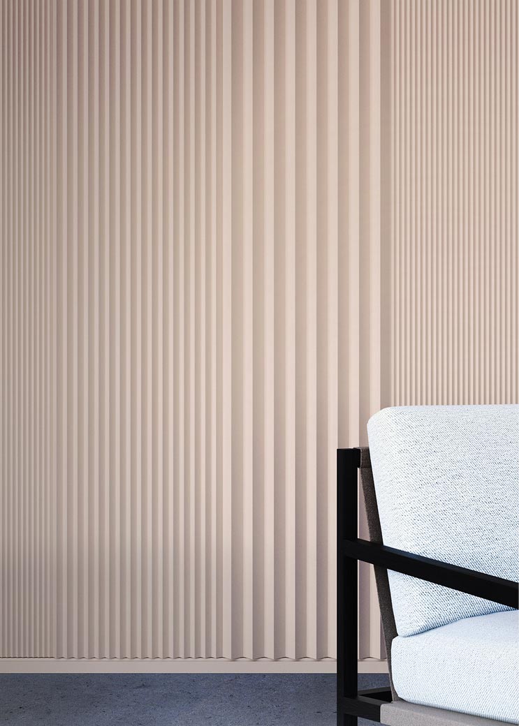 Paneles decorativos ICON tres tamaños con un detalle de una silla, decorado una pared, creado un ambiente actual