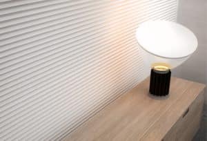 Paneles decorativo ICON detalle de paredes con una lampara ambiente