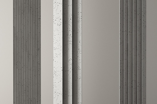 En los paneles decorativos lineales modelo Loun existen tres tamaños para la decoración de paredes y techos