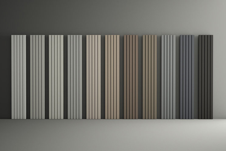 Gama de colores para diferentes decoraciones en paredes del modelo Slim